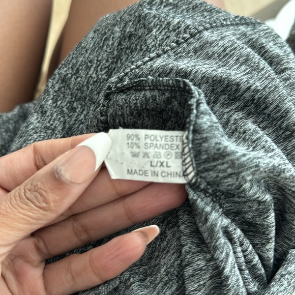 Pink and Gray Workout Set, 2 Piece Set, Leggings and Matching Tank Top Incuded - Picture 3 of 3